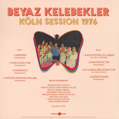 Beyaz Kelebekler - Köln Session 1976