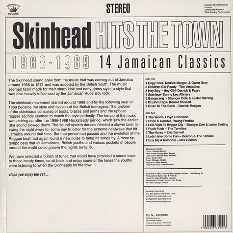 V.A. - Skinhead Hits The Town 1968-1969
