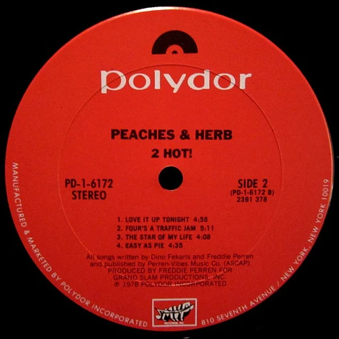 Peaches & Herb - 2 Hot!