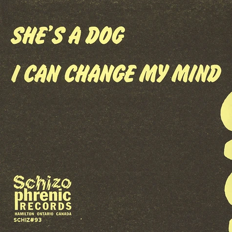 Simply Saucer - She's A Dog / I Can Change My Mind