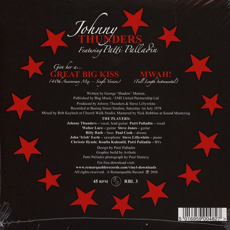 Johnny Thunders - (Give Her A) Great Big Kiss (Single version 2015 mix)