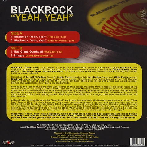 Blackrock - Blackrock ''Yeah, Yeah''