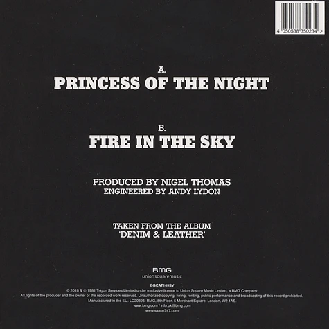 Saxon - Princess Of The Night