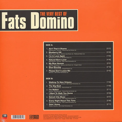 Fats Domino - The Very Best Of Fats Domino