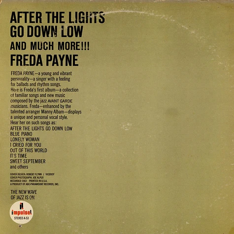 Freda Payne - After The Lights Go Down Low And Much More!!!