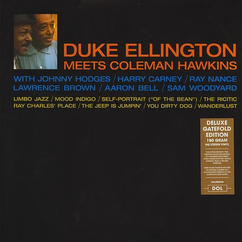 Duke Ellington & Coleman Hawkins - Duke Ellington Meets Coleman Hawkins Gatefolsleeve Edition