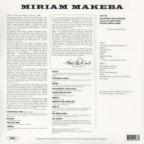 Miriam Makeba - Miriam Makeba Gatefolsleeve Edition