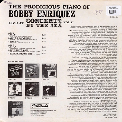 Bobby Enriquez - Live At Concerts By The Sea Vol.2