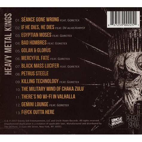 Heavy Metal Kings (Ill Bill & Vinnie Paz) - Black God White Devil