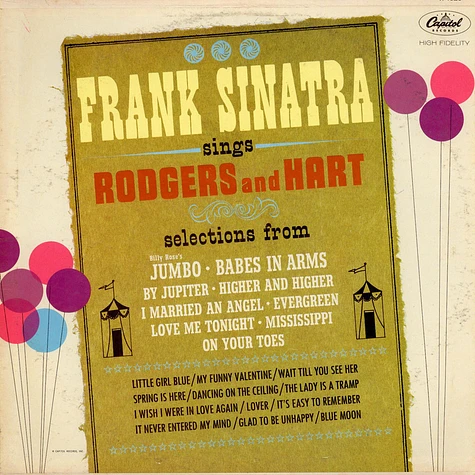 Frank Sinatra - Sings Rodgers And Hart