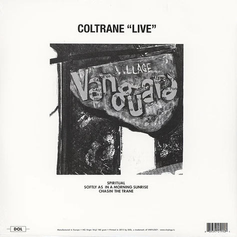 John Coltrane - Live At The Village Vanguard Gatefoldsleeve Edition