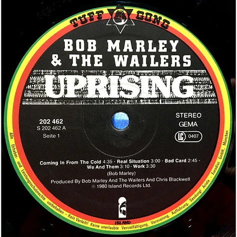 Bob Marley & The Wailers - Uprising