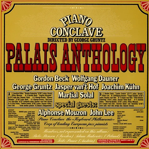 Piano Conclave - Palais Anthology