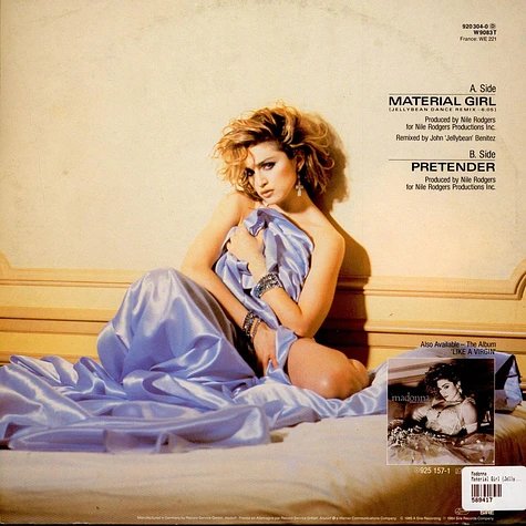 Madonna - Material Girl (Jellybean Dance Remix) / Pretender