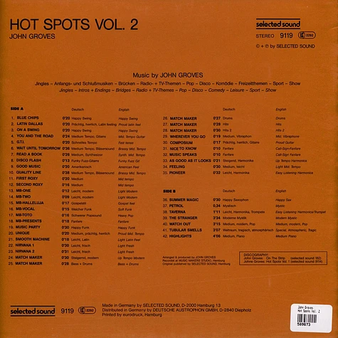 John Groves - Hot Spots Vol. 2