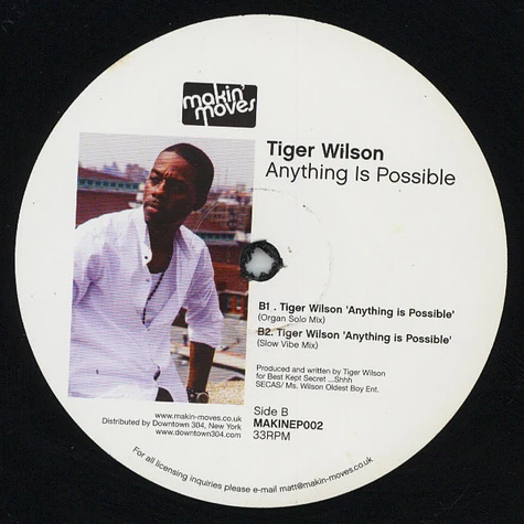Tiger Wilson - Anything Is Possible