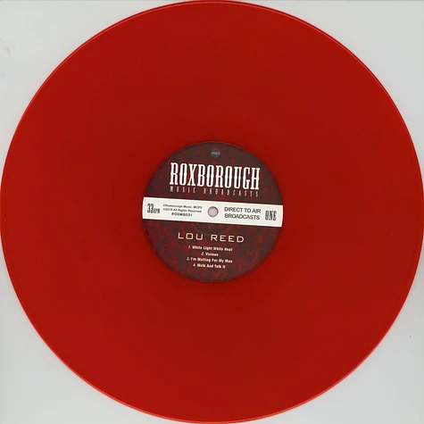 Lou Reed - Ultrasonic Red Vinyl Edition