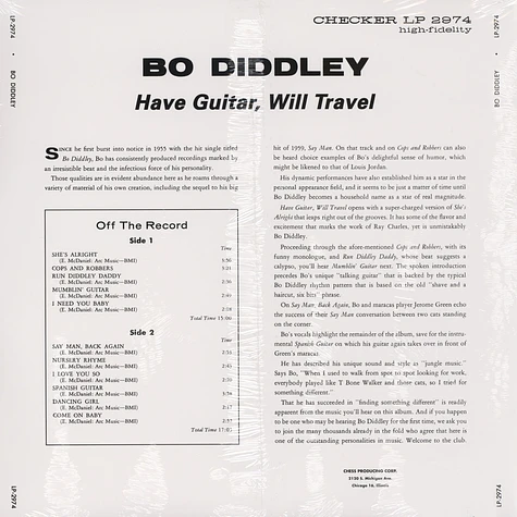 Bo Diddley - Have Guitar Will Travel