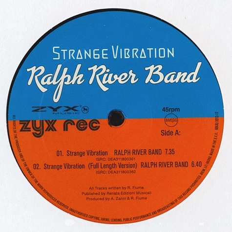 Ralph River Band - Strange Vibration
