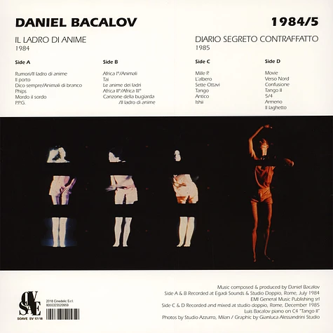 Daniel Bacalov - 1984 5 il ladro di anime