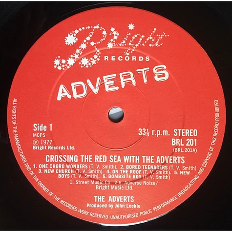 The Adverts - Crossing The Red Sea With The Adverts