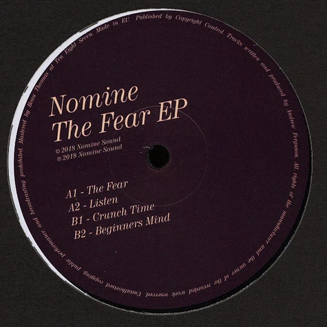 Nomine - The Fear EP