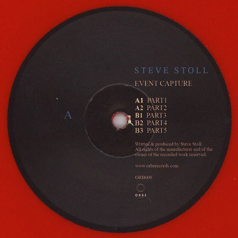 Steve Stoll - Event Capture Full Cover Red Vinyl Edition