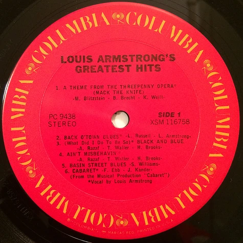Louis Armstrong - Louis Armstrong's Greatest Hits