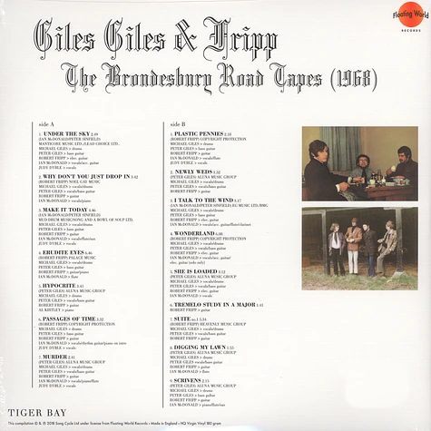 Giles, Giles & Fripp - The Brondesbury Road Tapes