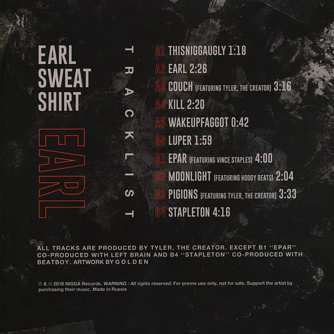 Earl Sweatshirt - Earl
