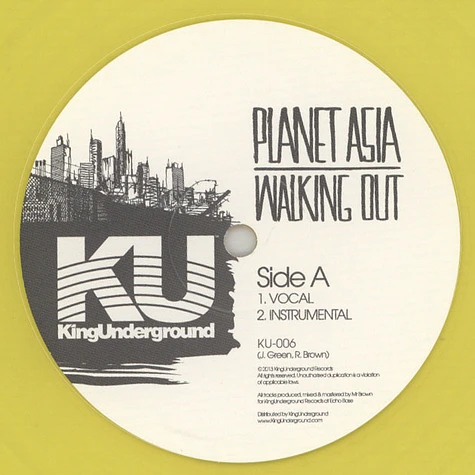 Planet Asia - Walking Out Yellow Vinyl Edition
