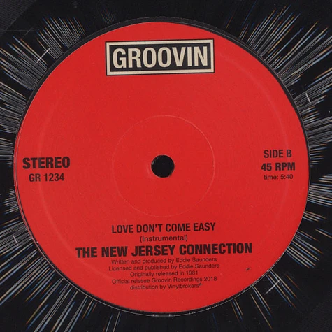 New Jersey Connection - Love Don’t Come Easy