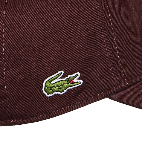 Lacoste - Gabardine Side Crocodile Strapback Cap