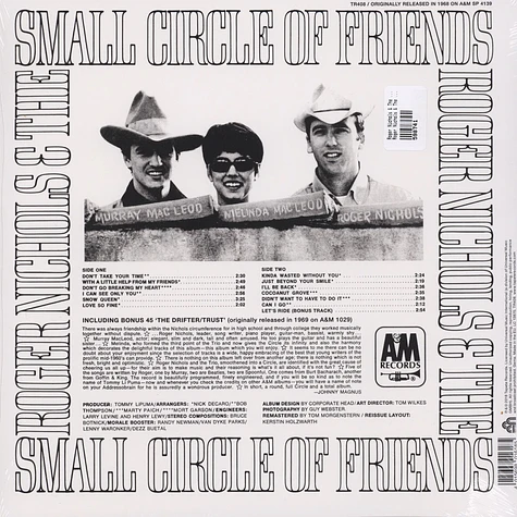 Roger Nichols & The Small Circle Of Friends - Roger Nichols & The Small Circle