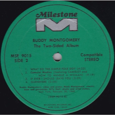 Buddy Montgomery - The Two-Sided Album