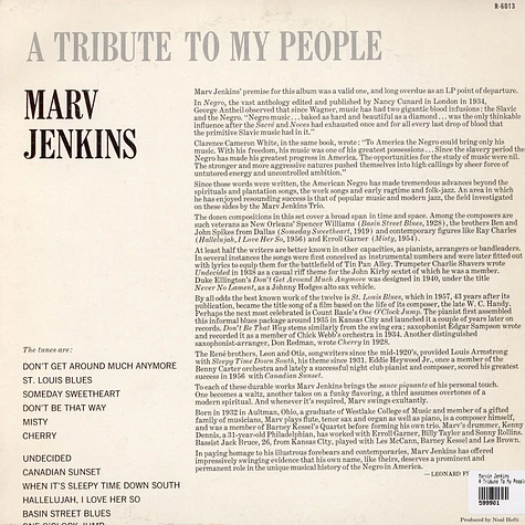 Marvin Jenkins - A Tribute To My People