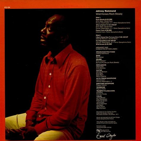 Johnny Hammond - Wild Horses Rock Steady