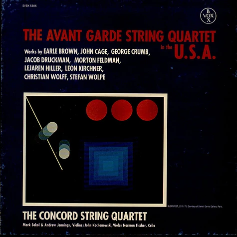 The Concord String Quartet - The Avant Garde String Quartet In The U.S.A.