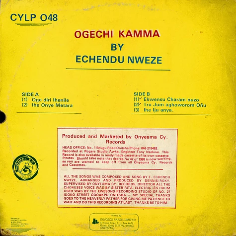 E. Echendu Nweze - Ogechi Kamma