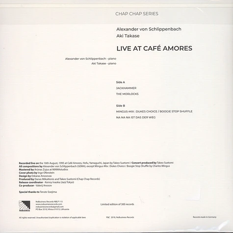 Alexander von Schlippenbach / Aki Takase - Live at Cafe Amores