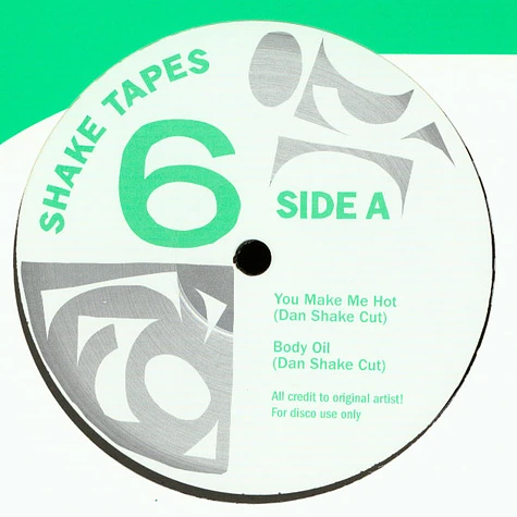 Shake Tapes - Volume 6 Dan Shake Mixes