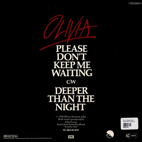 Olivia Newton-John - Please Don't Keep Me Waiting