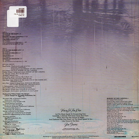 Joe Sample - Voices In The Rain