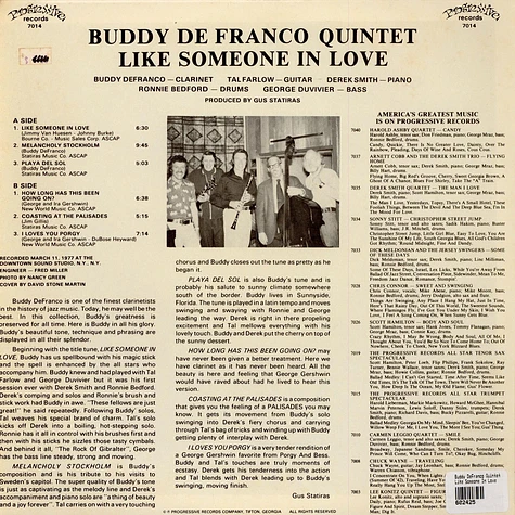 Buddy DeFranco Quintet - Like Someone In Love