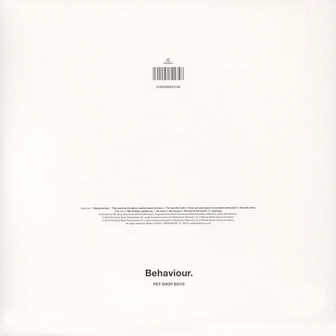 Pet Shop Boys - Behaviour (2018 RemasteredVersion)