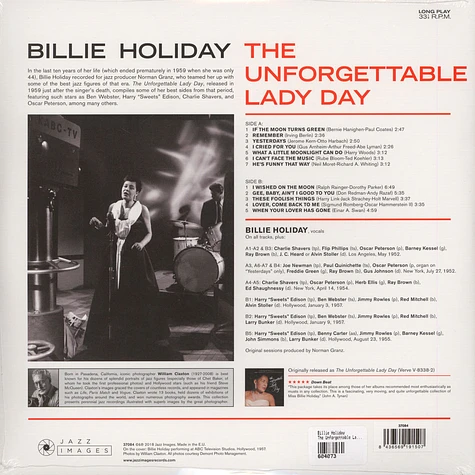 Billie Holiday - The Unforgettable Lady Day