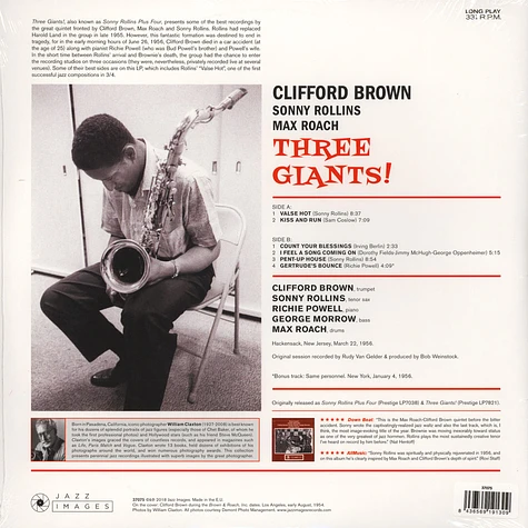 Clifford Brown - Three Giants! Gatefold Sleeve Edition