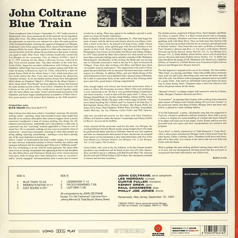 John Coltrane - Blue Train Transparent Red Vinyl Edition