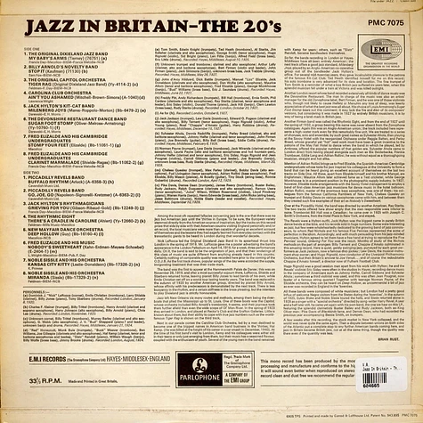 V.A. - Jazz In Britain - The 20's