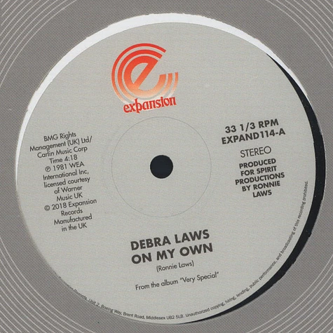 Debra Laws - On My Own / Very Special